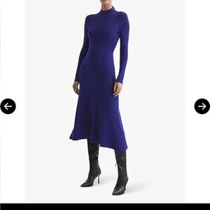CHRISSY KNITTED HIGH NECK DRESS